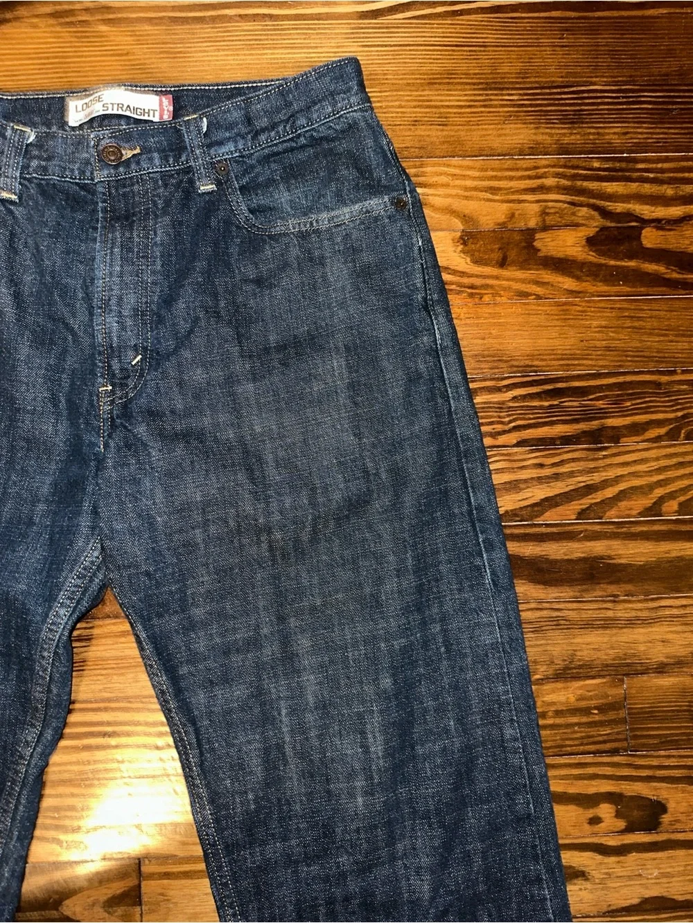 Levi's Dark Blue Straight-Leg Jeans